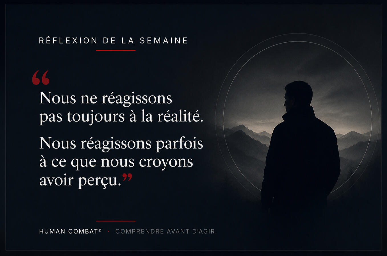 Réflexion de la semaine 1